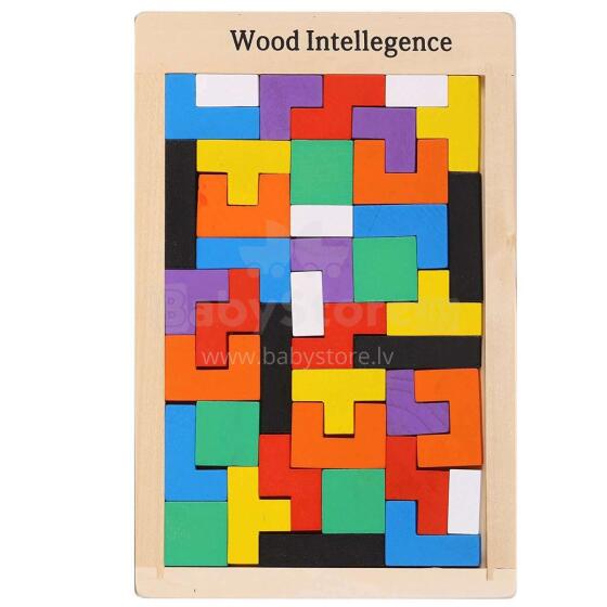 TLC Baby Puzzle Art.5787  Деревянный пазл-конструктор,40 шт
