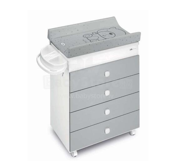 Cam Asia Bianca Art.C918006-C262 Grey Комод с пеленальной поверхностью и ванночкой