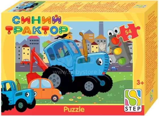 Kids Book Art.656048 Puzle 54 - Zilais traktors