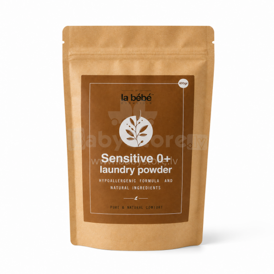 La Bebe™ Organics Sensitive 0+ Art.297534 Bērnu veļas mazgāšanas pulveris 400 g