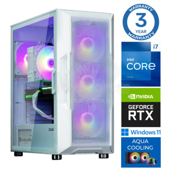 INTOP AQUA i7-14700F 32GB DDR5 1TB SSD M.2 NVME 5070 12GB White WiFi WIN11 i3 NEO White