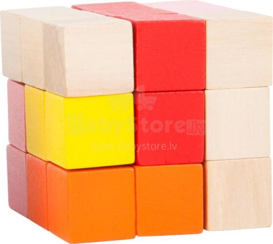 Bebe Basic Cube Art.SF11143 Koka kubs - puzle