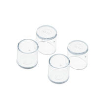 Ikonka Art.KX5117 Furniture chair leg caps 19mm transparent