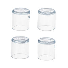 Ikonka Art.KX5117 Furniture chair leg caps 19mm transparent