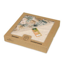 Bathing cover - TB0418-16 - BAMBOO  - size 100x100 - BEIGIE