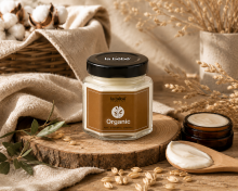 La Bebe™ Organics Cacao Butter Pure Unrefined Art.297521 Cocoa Pure Butter – Deeply Moisturising and Regenerating – Unrefined Butter for Skin and Hair Care, 42 gr