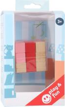 Bebe Basic Cube Art.SF11143 Koka kubs - puzle