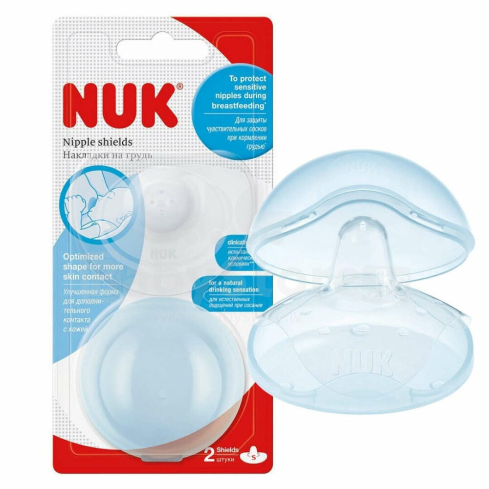Nuk Art.SP95 Накладки для сосков (силиконовые) 2 шт, размер - M купить по  выгодной цене в BabyStore.lv