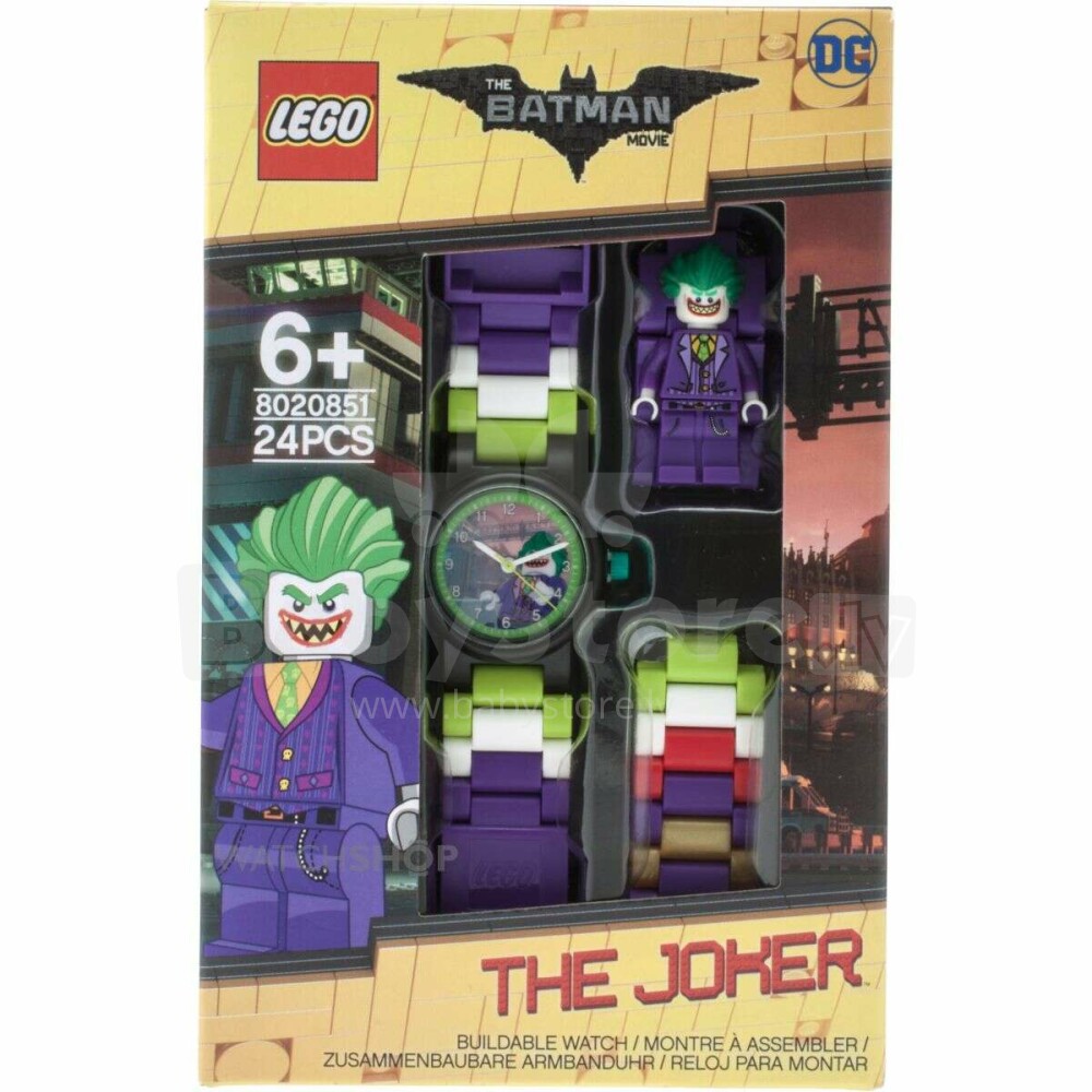 CLICTIME Rokas pulkstenis Lego Batman Joker - Catalog / Clothing & Shoes /  Accessories /  - The biggest kids online store