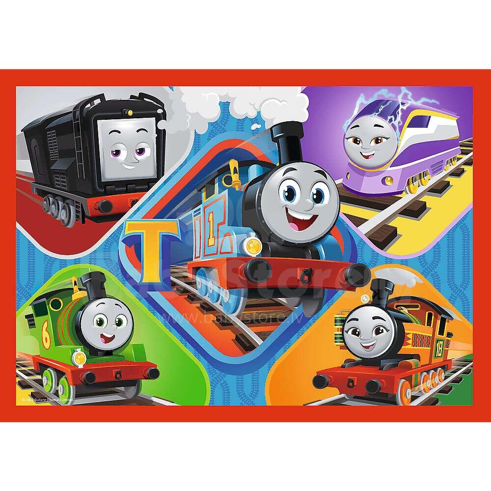 Trefl Primo: Puzzle 3 In 1 Thomas & Friends – 15 Pezzi Giganti, Libro Da Colorare E Gioco Per Bambini 2+ Anni