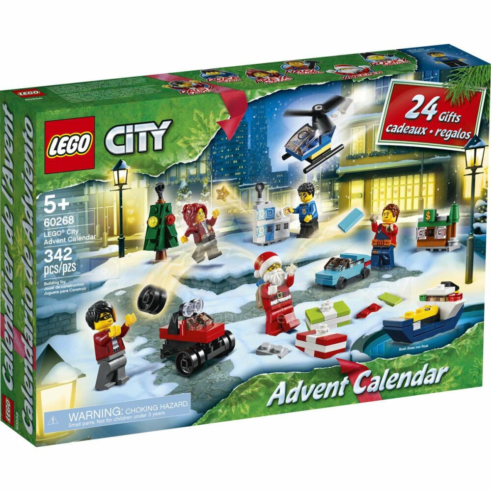 Lego City Art.60268L Конструктор Новогодний календарь,342шт. купить по  выгодной цене в BabyStore.lv