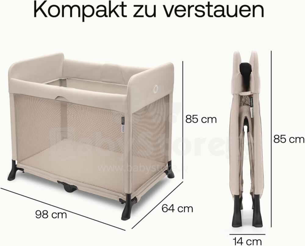 Bugaboo Stardust 2-in-1 Art.287808 Midnight Black Modern playpen buy online  Babystore.lv