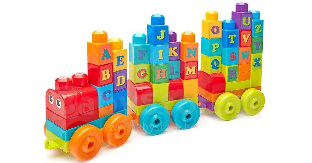 Mega Bloks ABC Alphabet Train Art.DXH35 Konstruktors Alfabēts, 60 det ...