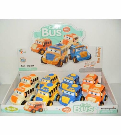 Tasso Art.190  Bērnu rotaļu inercijas autobuss, 11 cm
