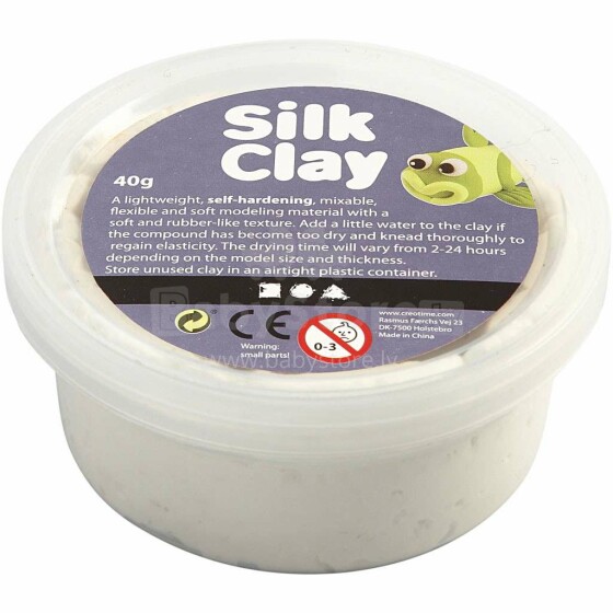 Silk Clay Art.79101 White Zīda modelēšanas masa,40gr.