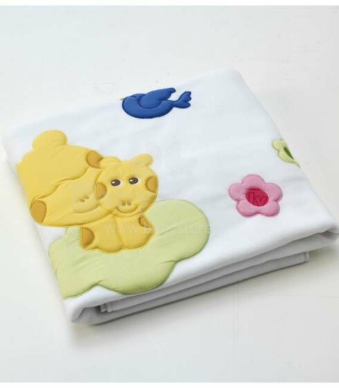 Сoccoleria Blanket Giraffina Art.100316 Детское изысканное одеяло с вышивкой и аппликацией 110x130 см