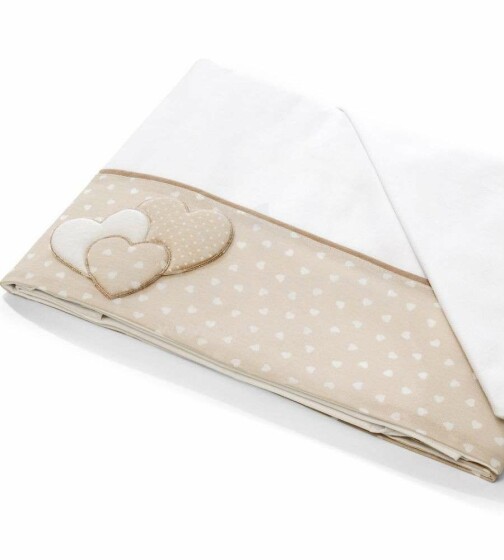 Baby Expert Sogno White/Dove  Art.100357 Детское изысканное постельное бельё из 3-х частей