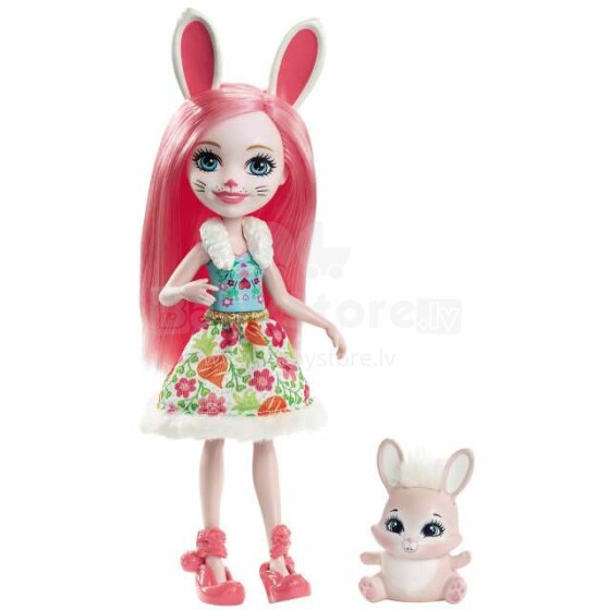 Enchantimals Bunny Doll Art.FXM73  Mini lelle ar iemīļoto dzīvnieku