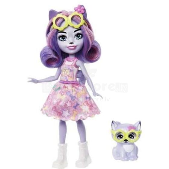 Enchantimals Doll Art.HHB90 Мини кукла с любимой зверушкой из серии Энчантималс