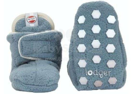 Lodger Slipper Fleece Botanimal ocean Art.SL 589 Мягкие флисовые пинетки12-18 месяцев
