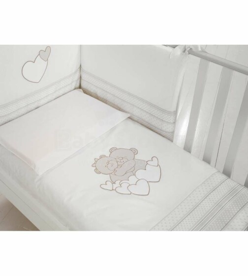 Baby Expert  Tenerezze White/Dove Art.100756 Gultas veļas komplekts 4-dalīgs
