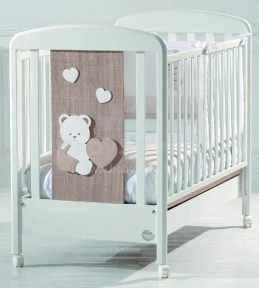 „Baby Expert Balu White / Dove“ 100801 išskirtinė kūdikių lova