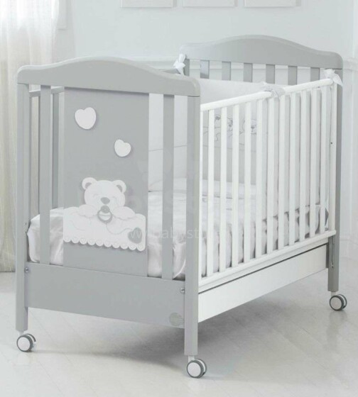 Baby Expert Ciuccione Grigio / Bianco Art.100813 Išskirtinė kūdikių lova