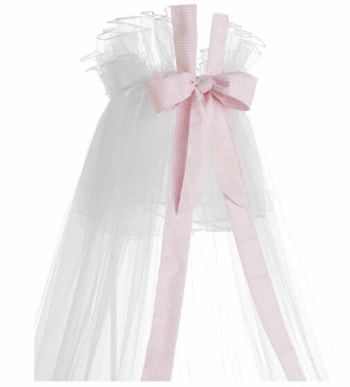 Erbesi Veil Candy Pink Art.100842  Детский изысканный тюлевый балдахин для кроватки