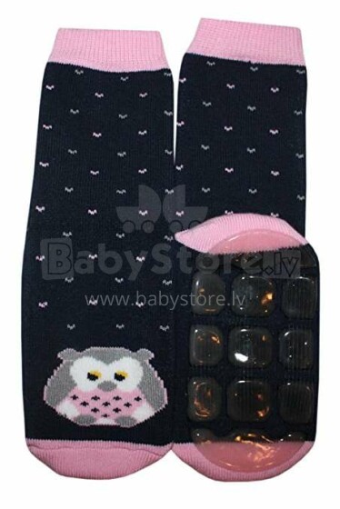 „Weri Spezials Art.101011 Owl“ vaikiškos kojinės su ABS (ne nuožulnios)