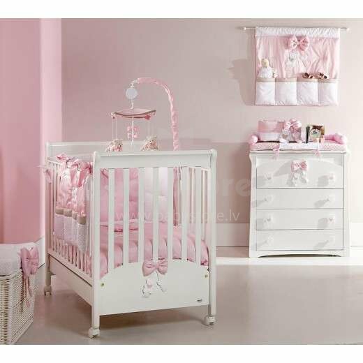 Picci Coco Pink Art.101181 Bērnu gultiņa ar kasti