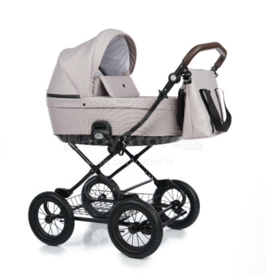 NordBaby Comfort Plus Art.101209 Pale Pink Bērnu klasiskie ratiņi 2 vienā (Skandināvu)