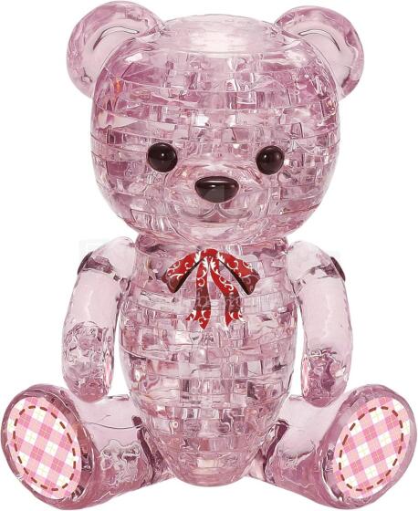 Crystal Puzzle Bear Pink Art.101285 3D Three-dimensional puzzle