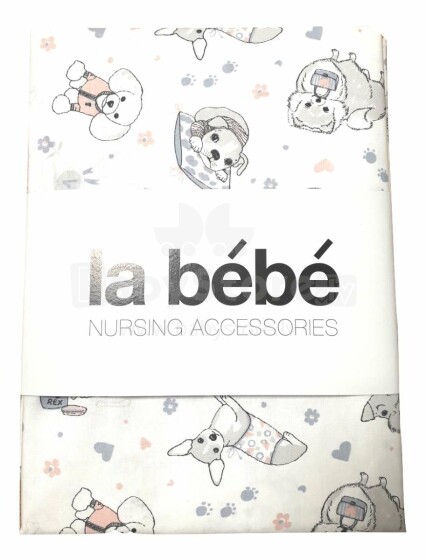 La Bebe™ Cotton Nappy Dogs Art.101500 Nappy 75x75 см