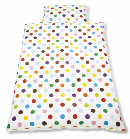 Pinolino Dots Art.630666-0 Kokvilnas gultas veļas komplekts no 2 daļam virspalags+ spilvendrānа 100x135 /60x40 cm