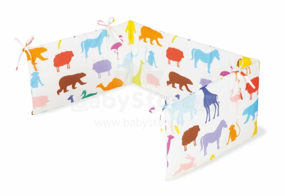 Pinolino Happy Zoo Art.650529-0  Apmalīte bērnu gultiņai, 165x28cm