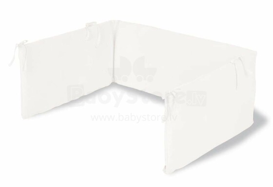 Pinolino Jersey White Art.650002-0 Apmalīte bērnu gultiņai, 165x28cm