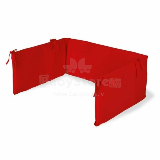 Pinolino Jersey Red Art.650002-5 Apmalīte bērnu gultiņai, 165x28cm
