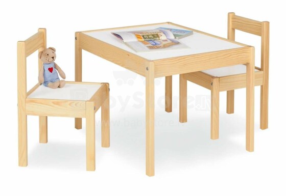 Pinolino Olaf Art.201634 Bērnu mēbeles komplekts  galdiņš un 2 krēsliņi