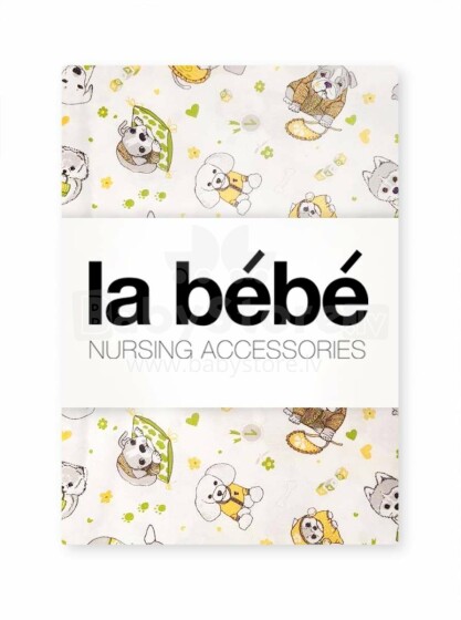 La Bebe Nursing Funny Dogs Art.101600 Kokvilnas/Satīna Autiņu komplekts 75x75 cm (3 gab.)
