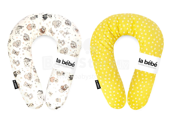 La Bebe™ Snug Cotton Nursing Maternity Pillow Art.101730 Funny Dogs  Pakaviņš mazuļa barošanai, gulēšanai, pakaviņš grūtniecēm 20*70