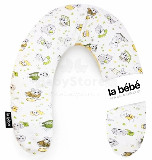 La Bebe™ Rich Maternity Pillow Art.101731 Funny Dogs Pakavs mazuļa barošanai, gulēšanai, pakaviņš grūtniecēm 30x104 cm