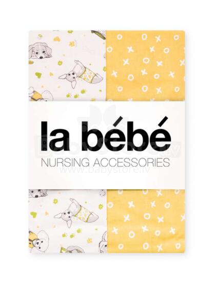 La Bebe™ Art.101752 Funny Dogs Double Face Natural Cotton  Детский хлопковый пододеяльник 100х140см