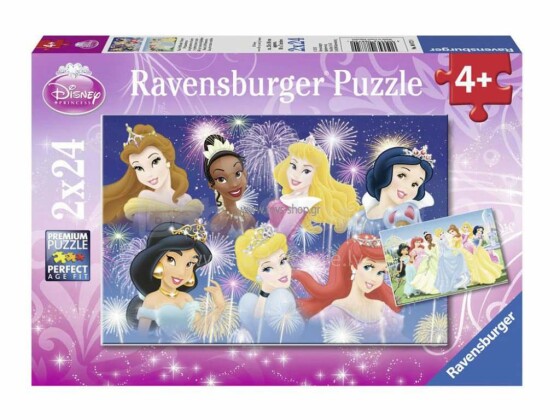 Ravensburger Puzzle 088720V Disney Princess Puzles 2x24gb.