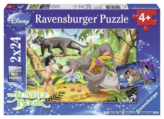 Ravensburger Puzzle 088942V Disney Maugli Puzles 2x24gb.