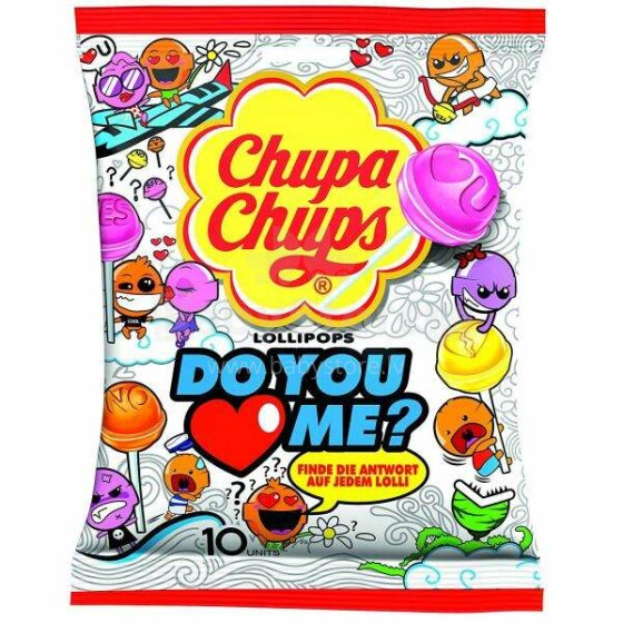 „Chupa Chups“, ar tu mane myli, 500-00656 ledinukai mini maišelyje, 96 g („Chupa“ puodelis)