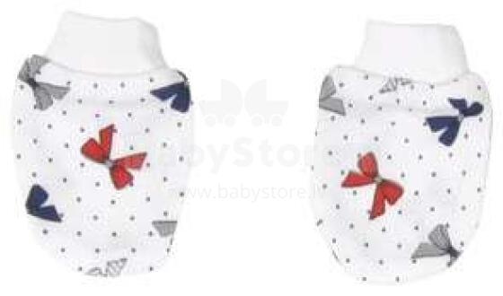 Mamatti Cats Art.LA003-8400 Детские хлопчатобумажные рукавички/варежки для новорожденных