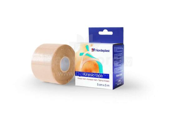 Nordeplast Art.102249 Beige Kinezioloģiskais teips 5cmx5m,  N1