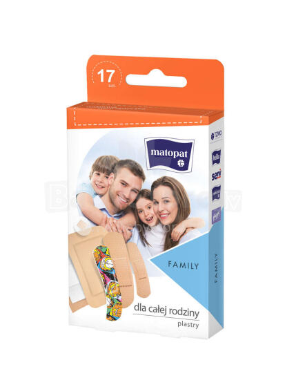 Matopat Family Art.102255 Plāksteris bērniem un visai ģimenei,17gab