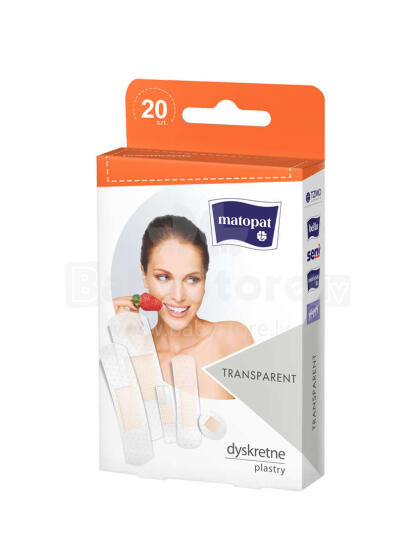 Matopat Transparent Art.102258  Пластырь для детей и всей семьи ,20шт.