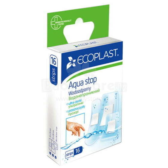 Ecoplast Aqua Stop Art.0096431 ūdensnecaurlaidīgi plāksteri, 16 gab.